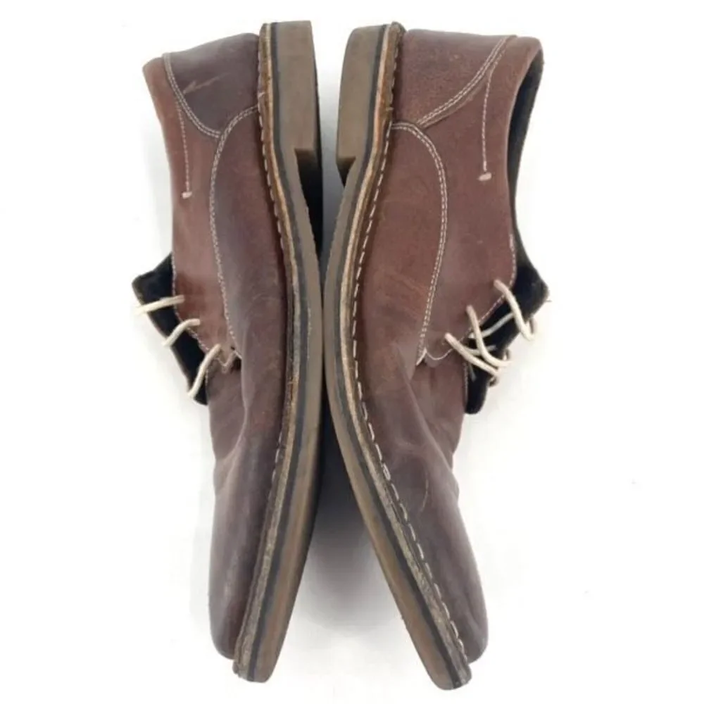 Steve Madden‎ Men's brown leather Harpoon Oxford dress shoes Size 9.5